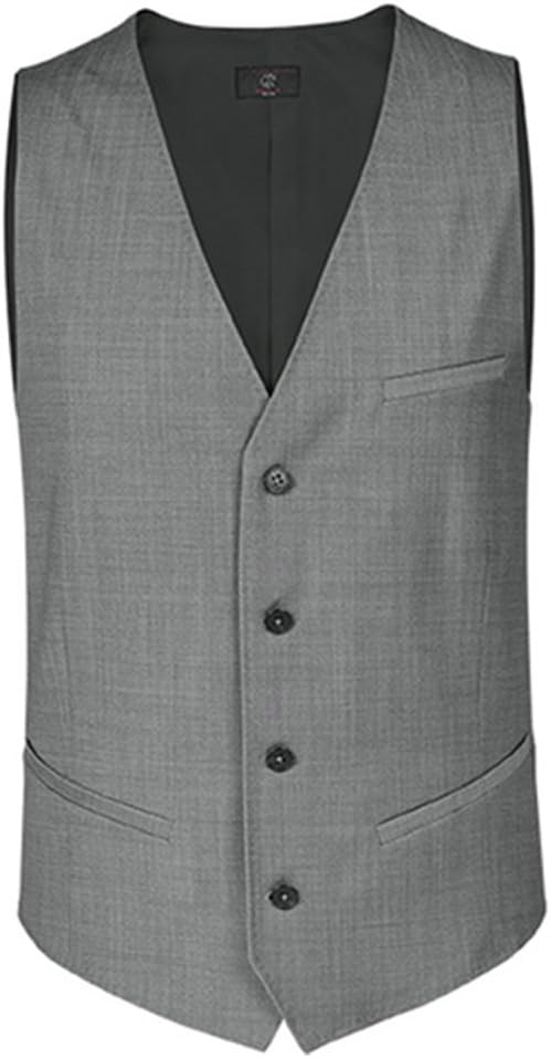 GREIFF Modern WITH 37.5 Herren Weste Regular, 44 hellgrau