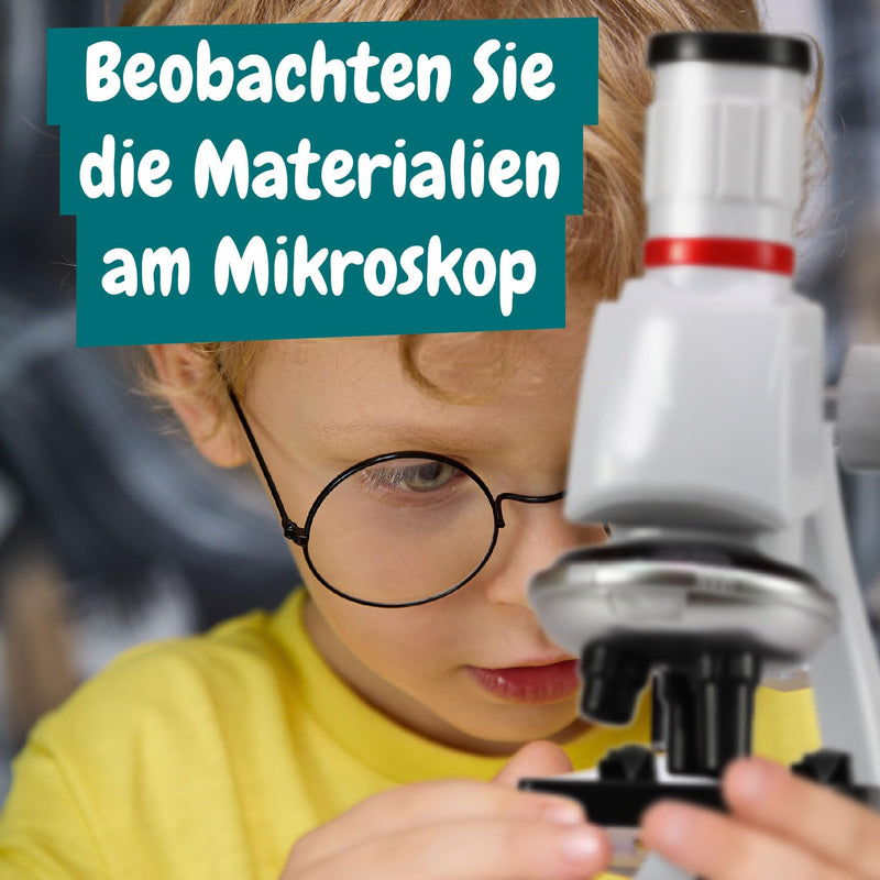 Science4you Mikroskop lab: für Kinder + Buch mit Experimenten 11 Laborwerkzeuge, Experimente und Ges