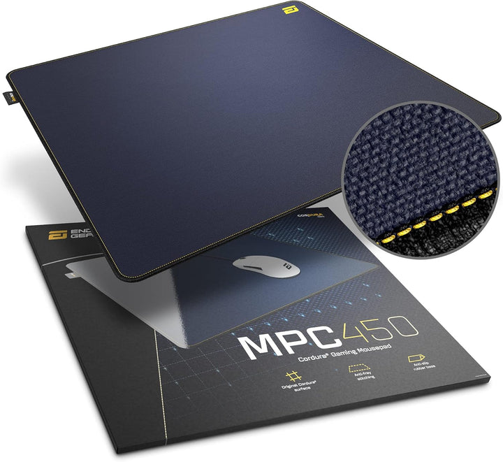 ENDGAME GEAR MPC450 Cordura® Gaming-Mauspad, 45 x 40 cm, Cordura-Gewebe, rutschfest, Dunkelblau