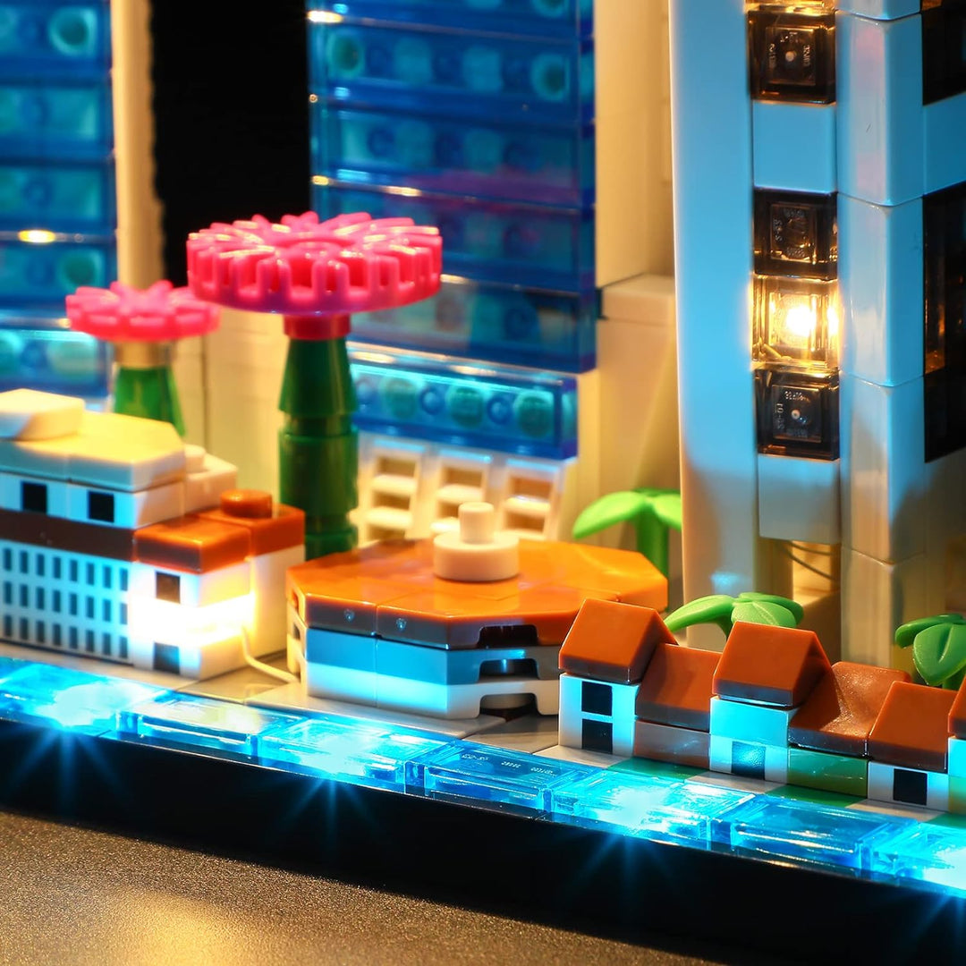 LIGHTAILING Licht-Set Für Lego 21057 Architecture Singapore Bausteinen Modell - Modell Set Nicht Ent