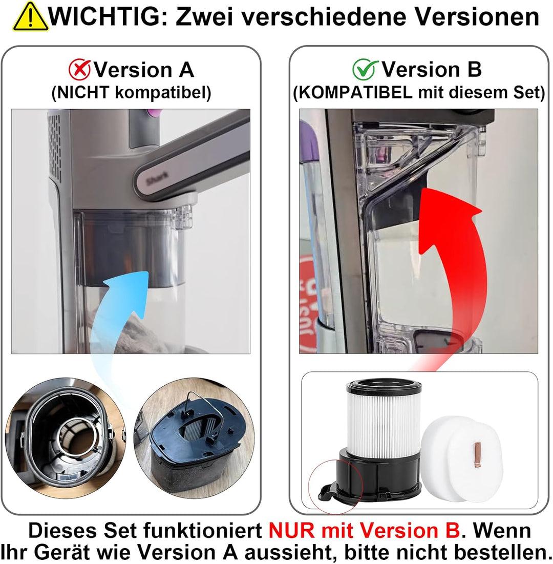 Filter für Shark PowerDetect Akku Staubsauger IP3225EUT IP3251EUT IP3253EUT IP1251EUT: 1 Soft-Bürste