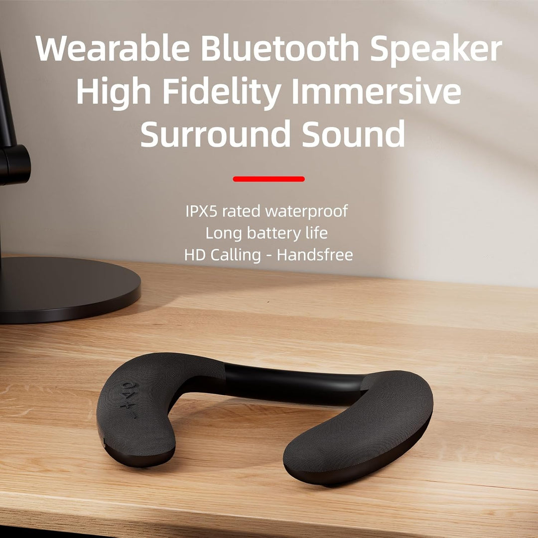 Smaloyd Bluetooth Lautsprecher Tragbarer, Wireless-Neckband-,Theater Stereo Surroud Ton, mit Mikrofo