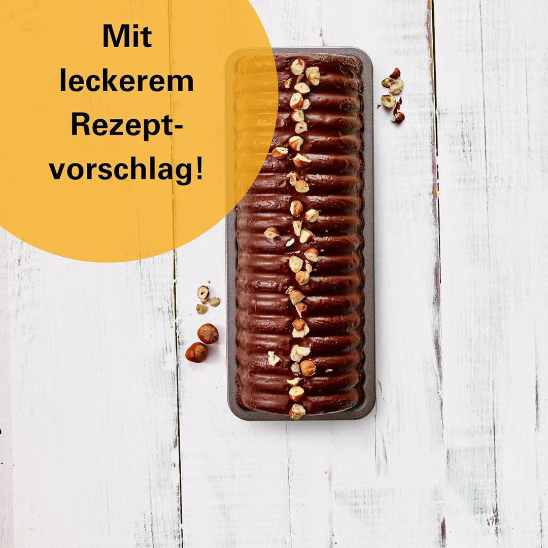 Birkmann RBV, 881129, Easy Baking, Rehrückenform, 30 cm, Karbonstahl mit Antihaftbeschichtung, grau