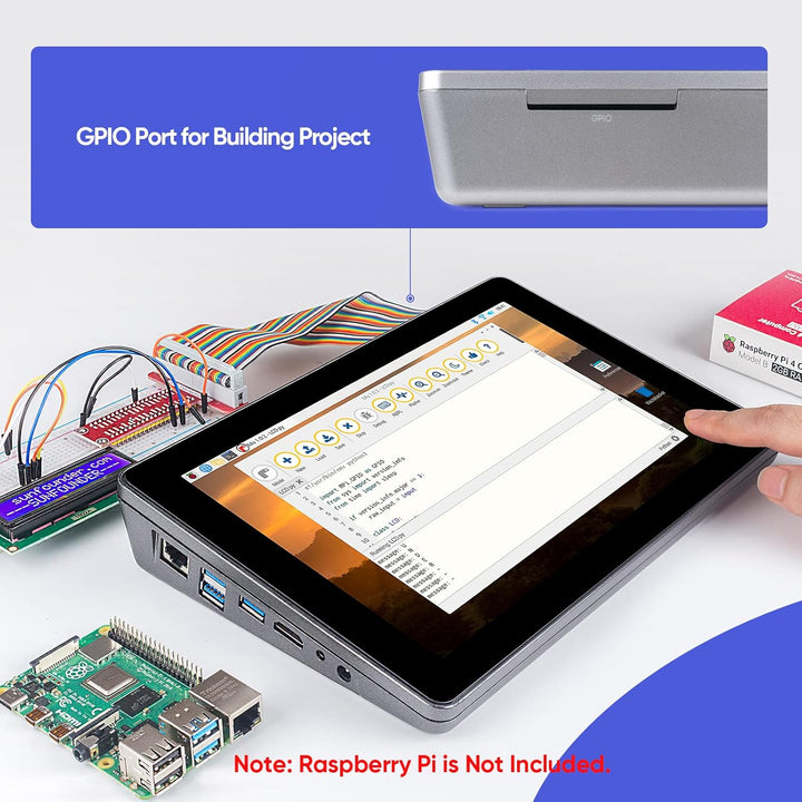 SUNFOUNDER RasPad 3.0 - EIN All-in-One für Raspberry Pi 4B Tablet mit 10,1" Touchscreen und integrie