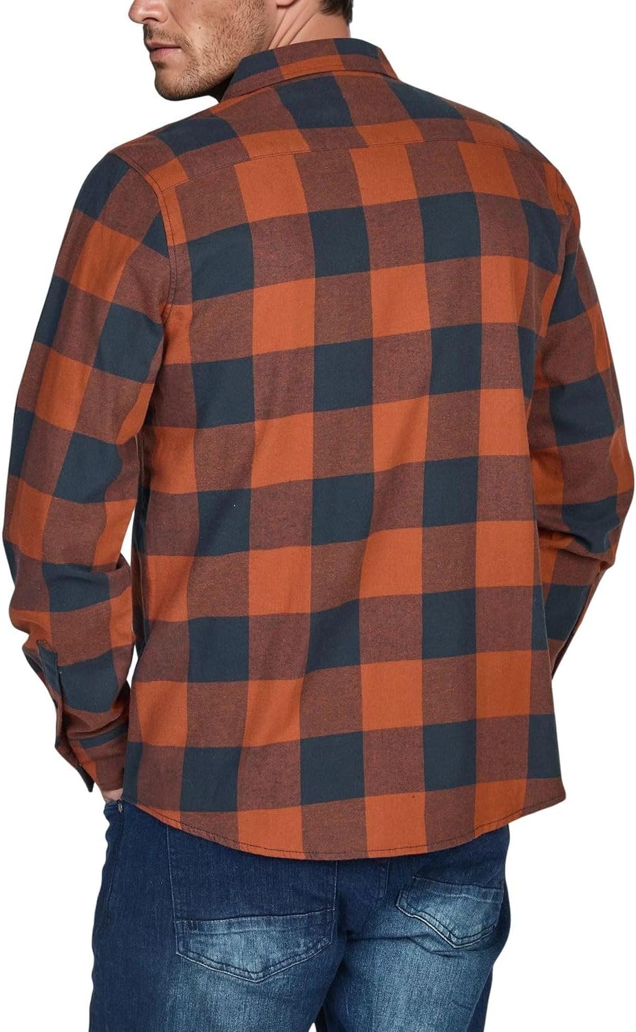 riverso Herren Freizeit Hemd RIVArne Regular Fit Karohemd Flanellhemd Holzfällerhemd kariert Langarm