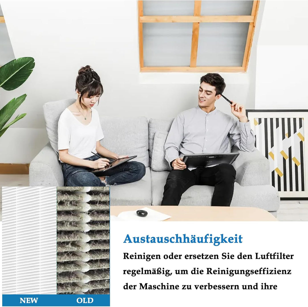 FY0900 Ersatzfilter für Philips 900 Serie Luftreiniger AC0920/10 AC0921/14 2-in-1 H13 Ersatz HEPA Fi