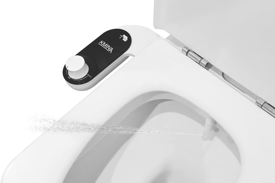 KMINA - Bidet Aufsatz für Toilette Kaltwasser, Schlauchlänge 80 cm, Toilettensitz, WC Dusche, Nicht