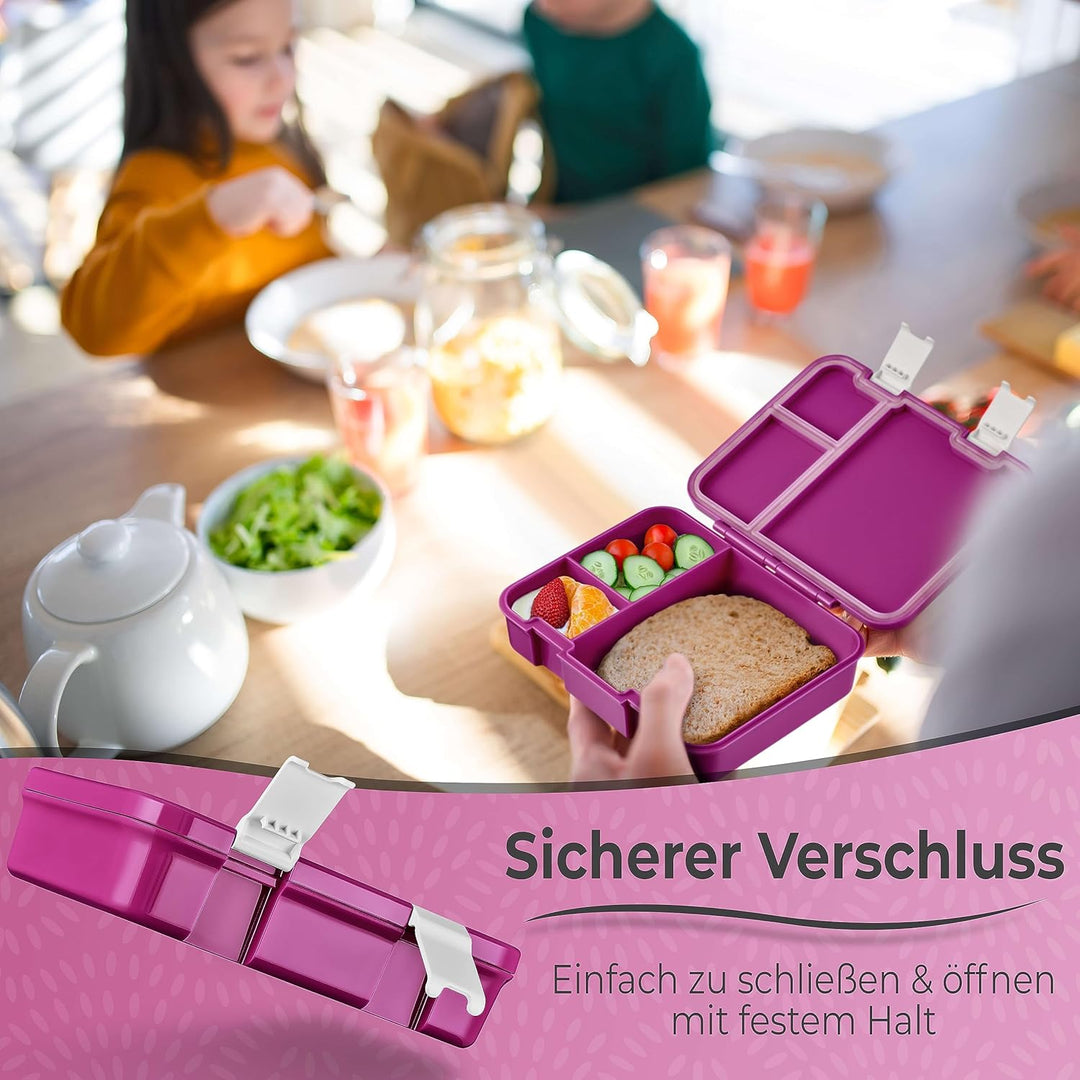 My Vesperbox® Brotdose für Kinder mit Fächern [JIN] - Lunchbox mit Trennfächern - Bento Box - Jausen