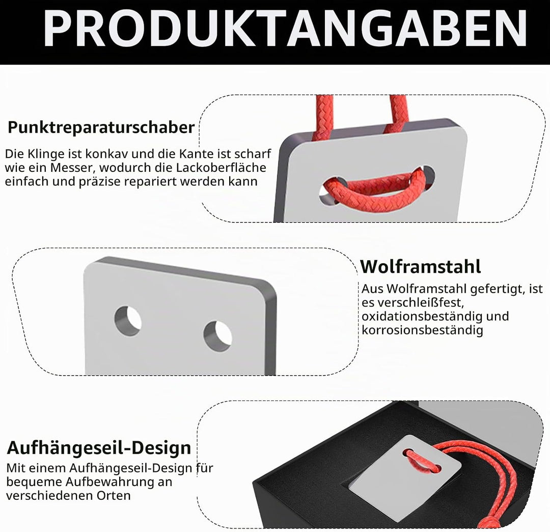 Lackschaber Auto, Lackhobel Autolack Multifunktionsrostes Caulk Remover Tool Lack Malen Ziehklinge A
