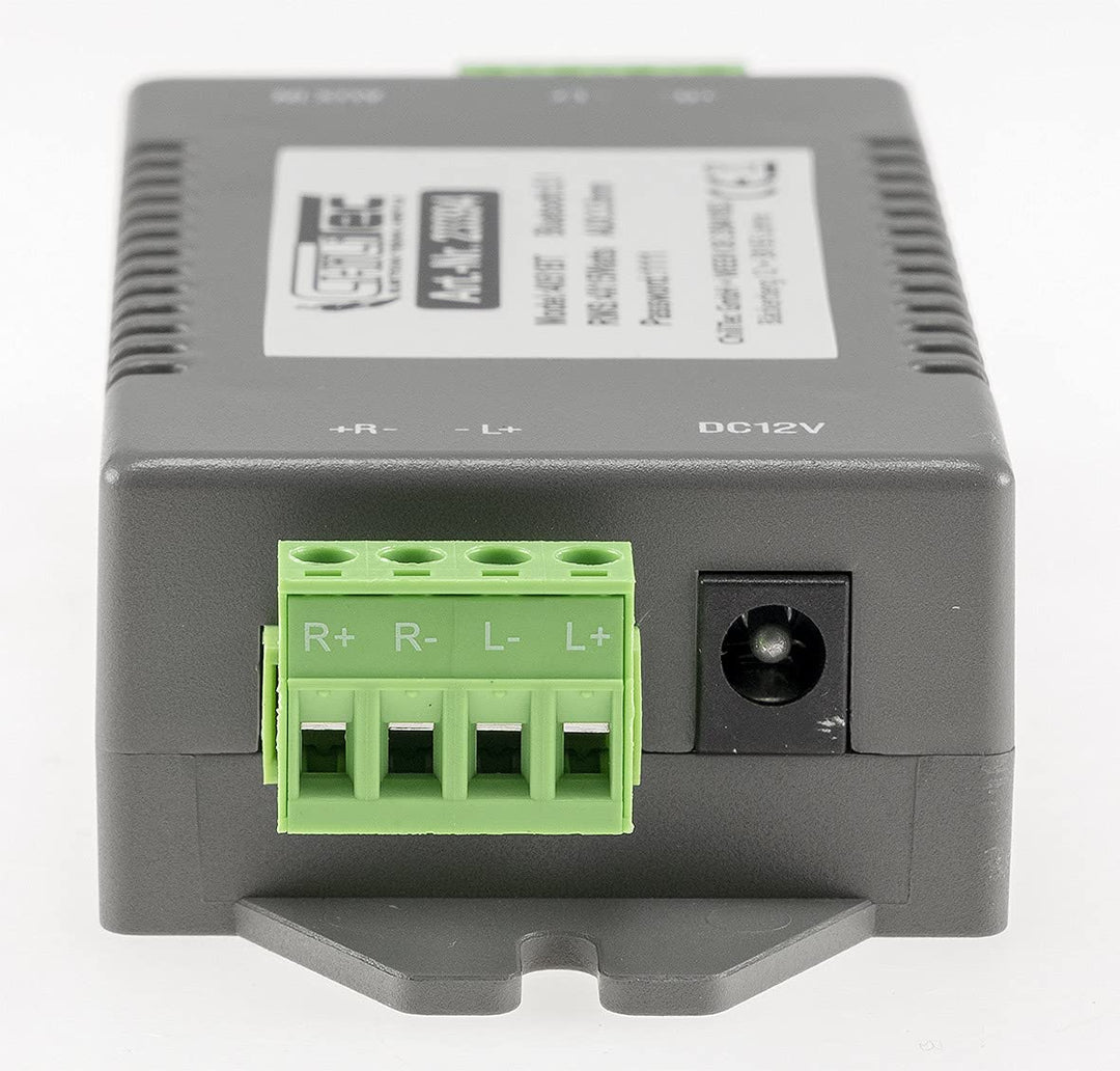 ChiliTec Verstärker Bluetooth 4-Kanal + AUX IN 4x 15Watt Mini Einbau 12V Bluetooth-Empfänger mit Ver