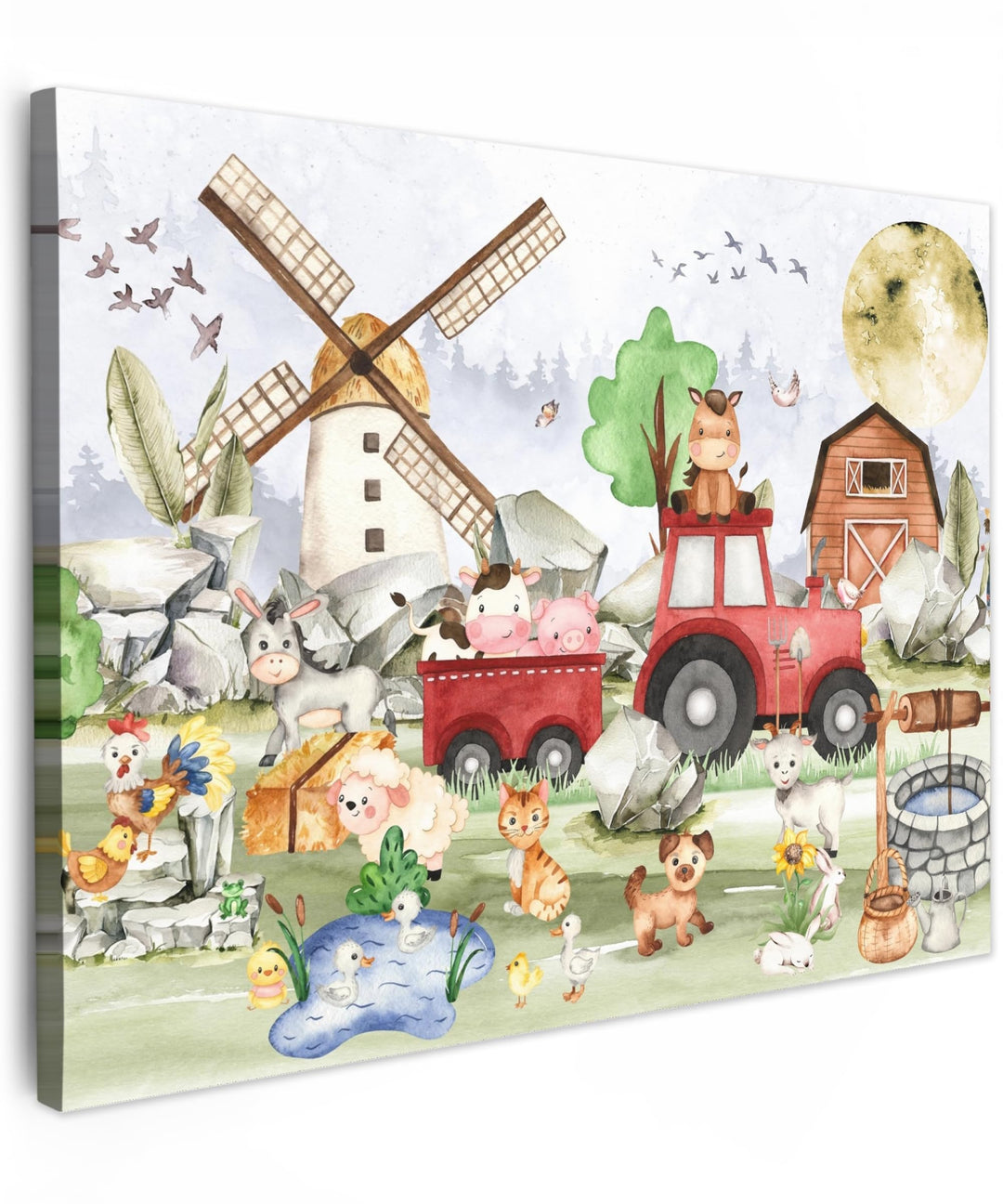 MuchoWow© Leinwand 40x30 cm Deko Schlafzimmer Aesthetic Leinwandbilder Wohnzimmer Gemälde Foto Gesch