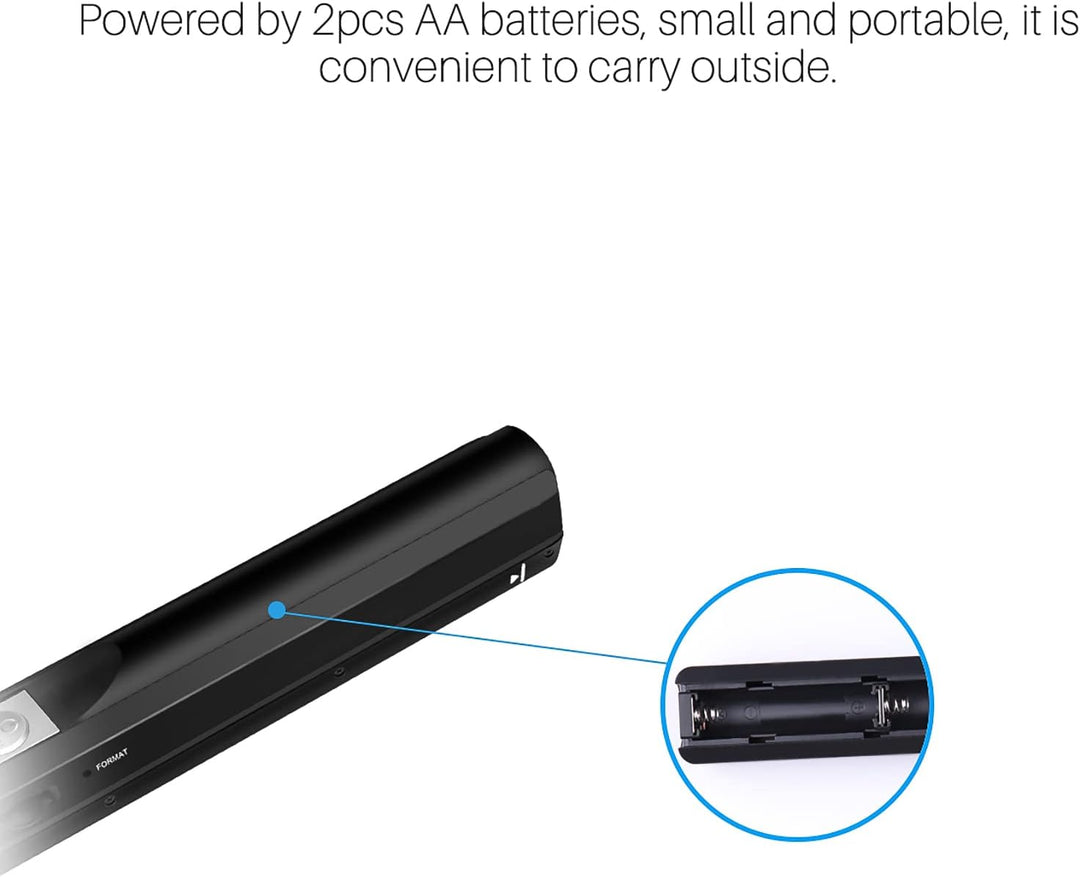 AOZBZ Tragbarer Dokumentenscanner, 900 DPI, Handgerät, USB-Bildscanner, A4, Farbfoto, mobiler Scanne