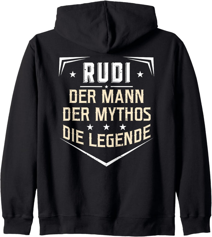 Rudi Der Mann Der Mythos Die Legende Vorname Kapuzenjacke