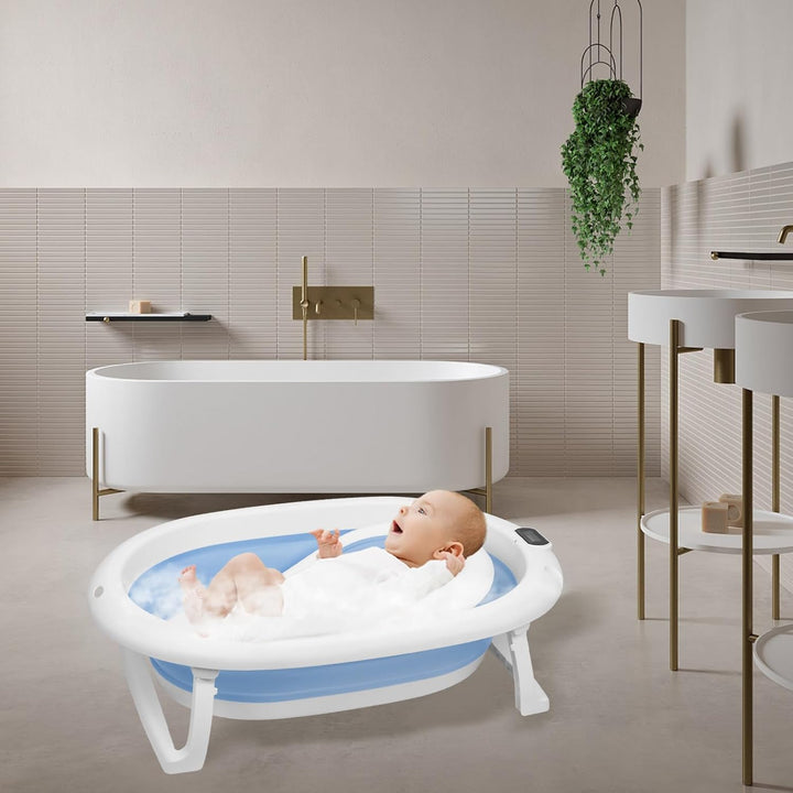 Babybadewanne mit Ständer, ergonomisches Babybad mit Ständer, Organizer für Eltern,Kinderbadewanne m