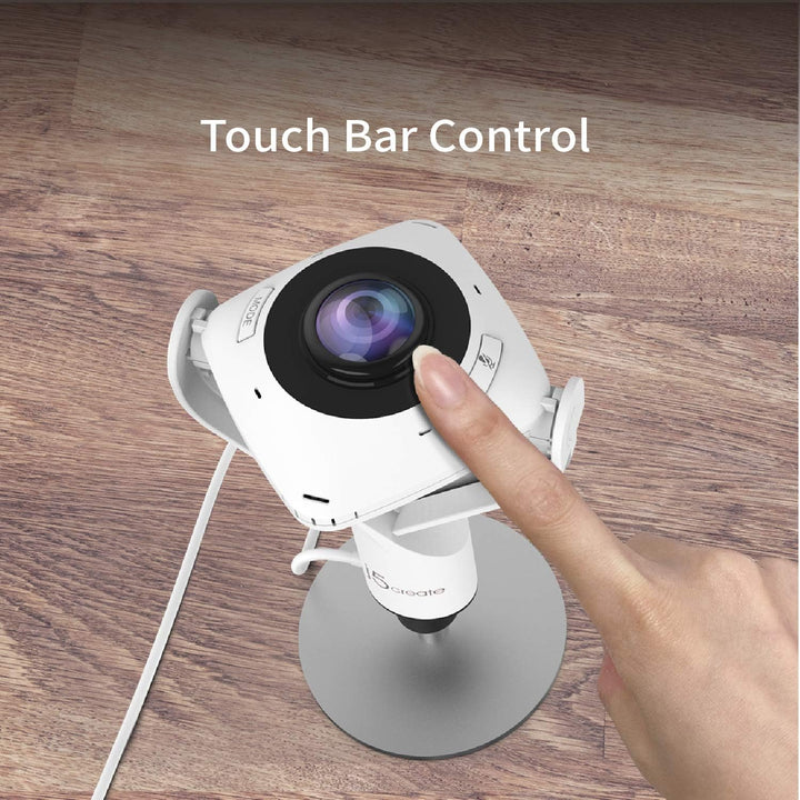 j5create 360-Grad Webcam - 1080P HD-Videokonferenzkamera mit eingebautem High-Fidelity Mikrofon, USB