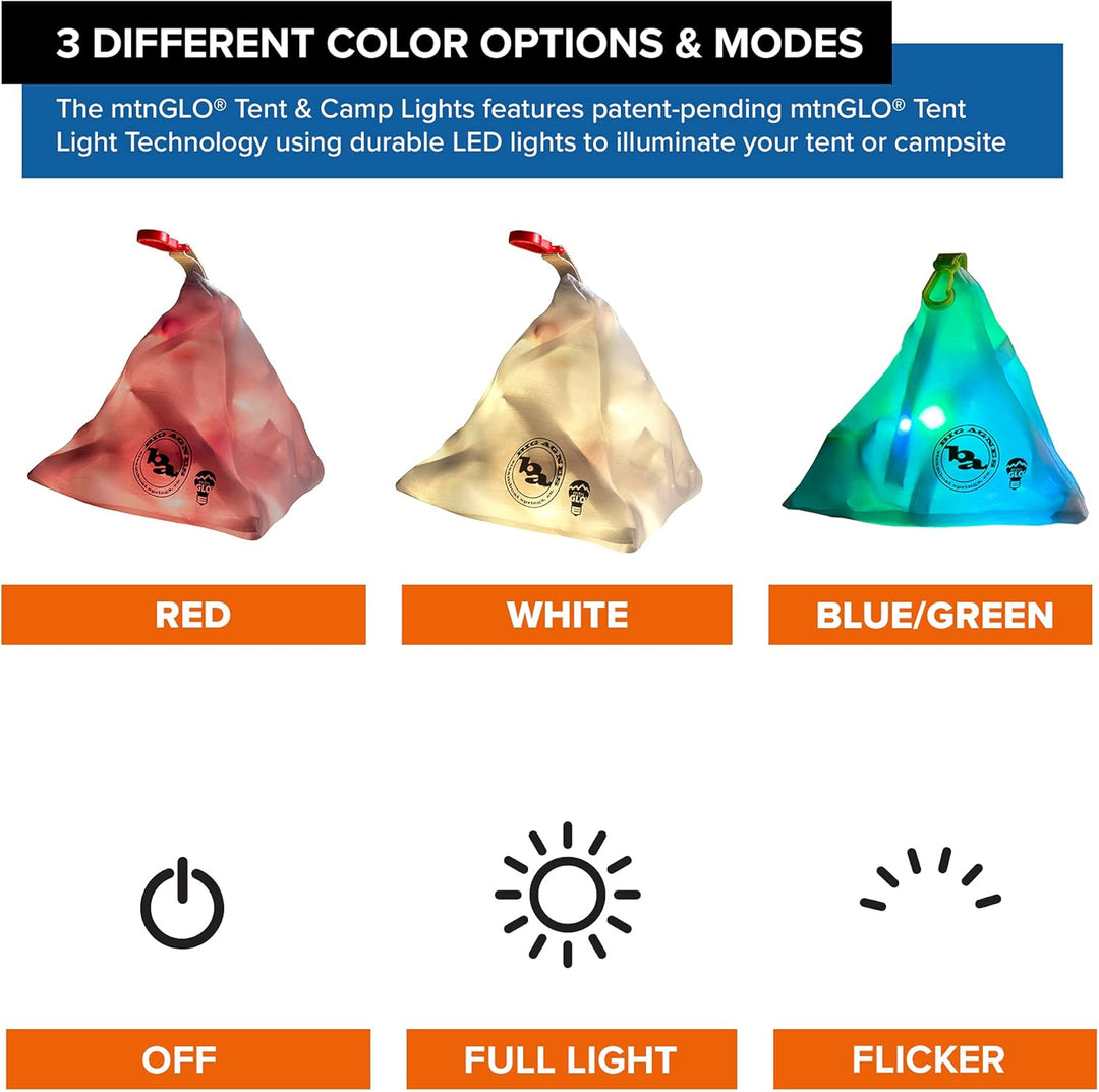 Big Agnes Inc Big Agnes Mtnglo Zelt und Campingleuchte, Weiss Campinglicht, Einheitsgrösse