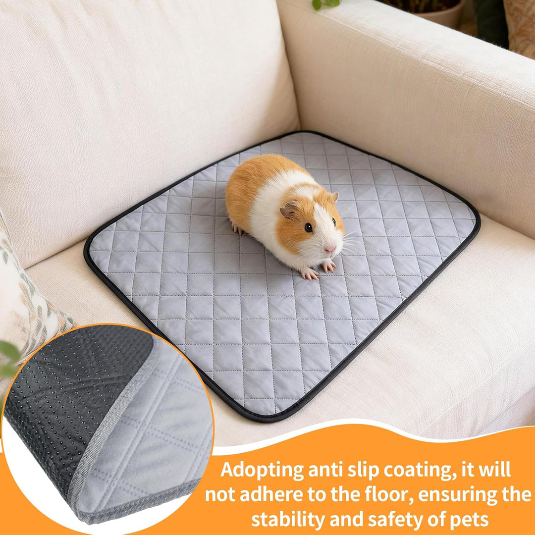 4 Stück PIPI Pads für Meerschweinchen, 60 x 45 cm Pipipads MeerschweinchenMatte Schnell Saugfähige U