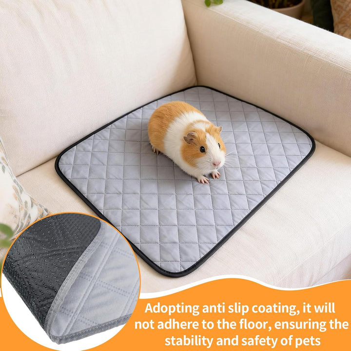 4 Stück PIPI Pads für Meerschweinchen, 60 x 45 cm Pipipads MeerschweinchenMatte Schnell Saugfähige U