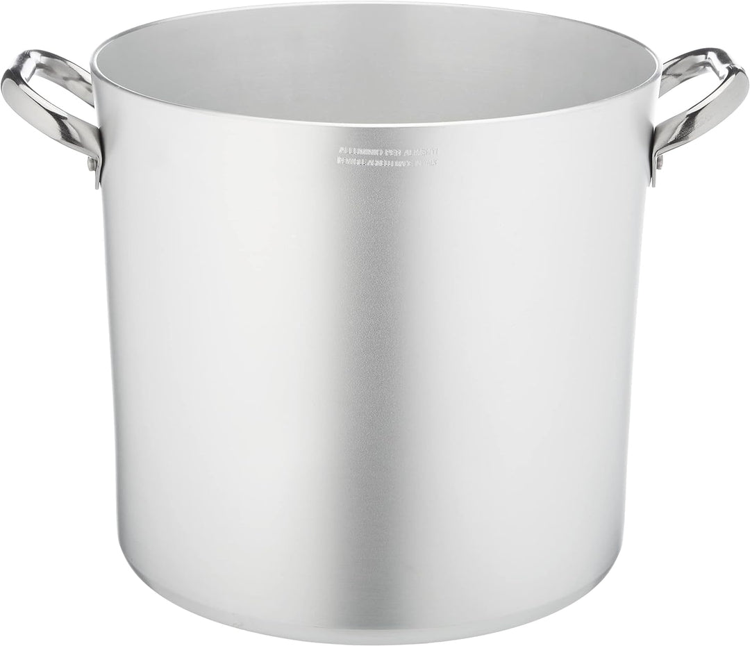 Pentole Agnelli ALMA10328 Hochtopf mit Zwei Griffen Edelstahl, professionelles Aluminium 3 Millimete