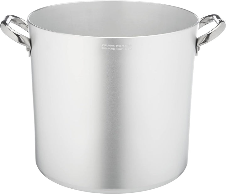 Pentole Agnelli ALMA10328 Hochtopf mit Zwei Griffen Edelstahl, professionelles Aluminium 3 Millimete
