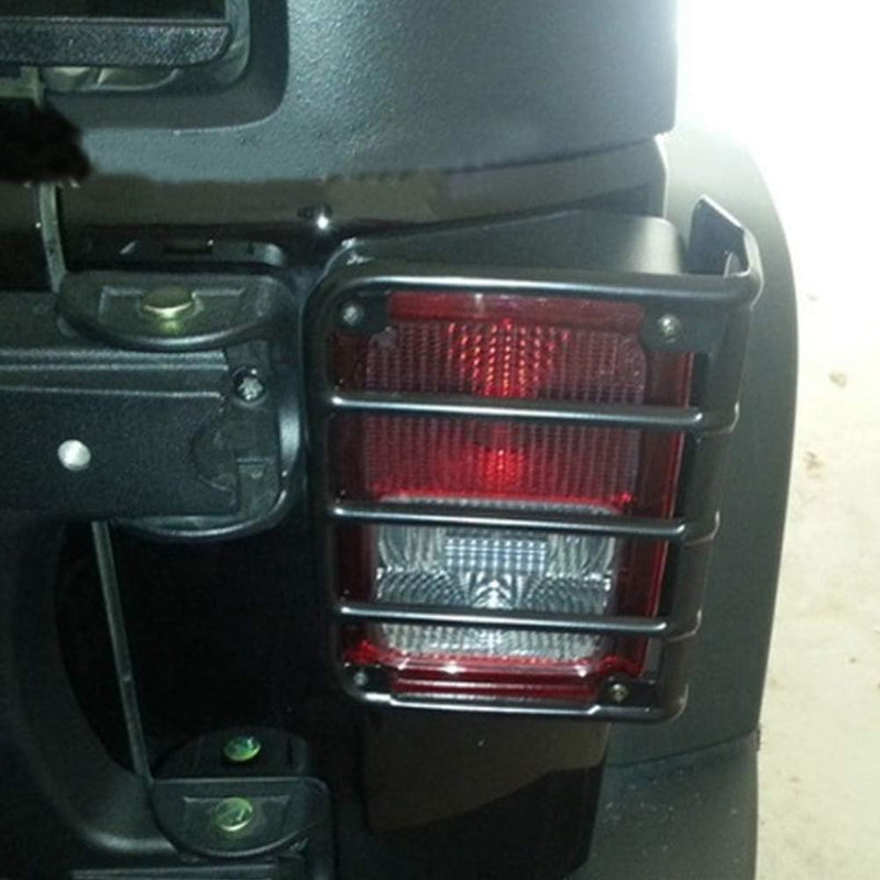 Dioche Rücklicht Schutzhülle, 1 Paar Rücklicht Lampenschutz Schutzfolie für Jeep JK Wrangler 07-16 (