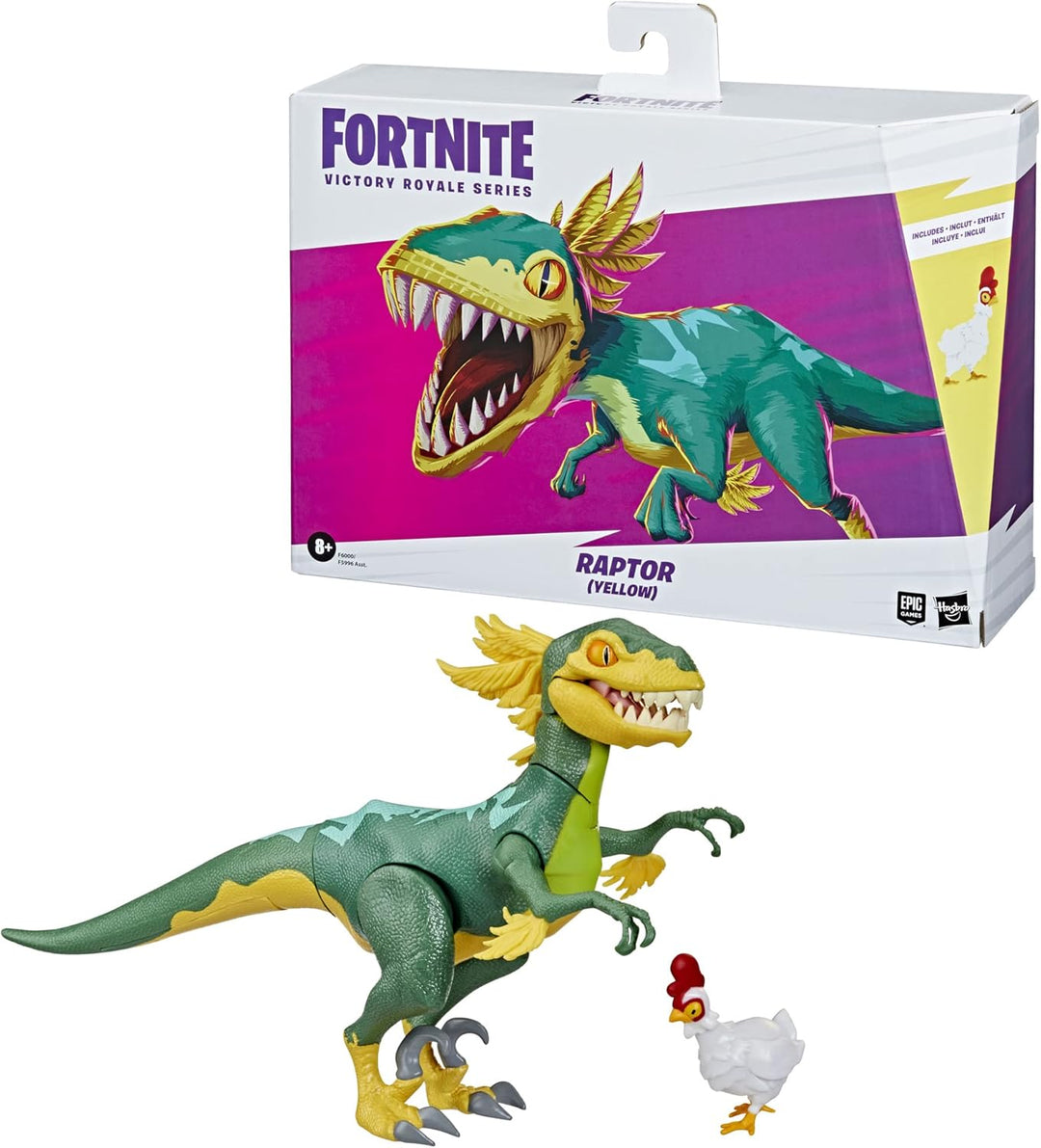 Hasbro Fortnite Victory Royale Series Raptor 15 cm grosse Action-Figur zum Sammeln mit Accessoires,