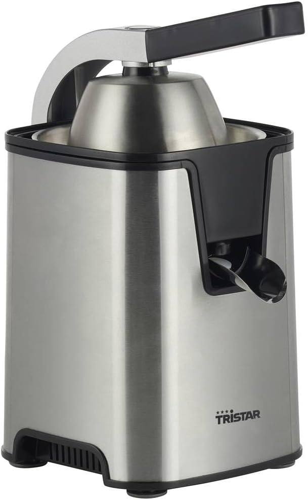 Tristar Zitruspresse CP-3009 – Edelstahl-Fruchtfleischfilter – Anpassbarer Fruchtfleischfilter – 2 P