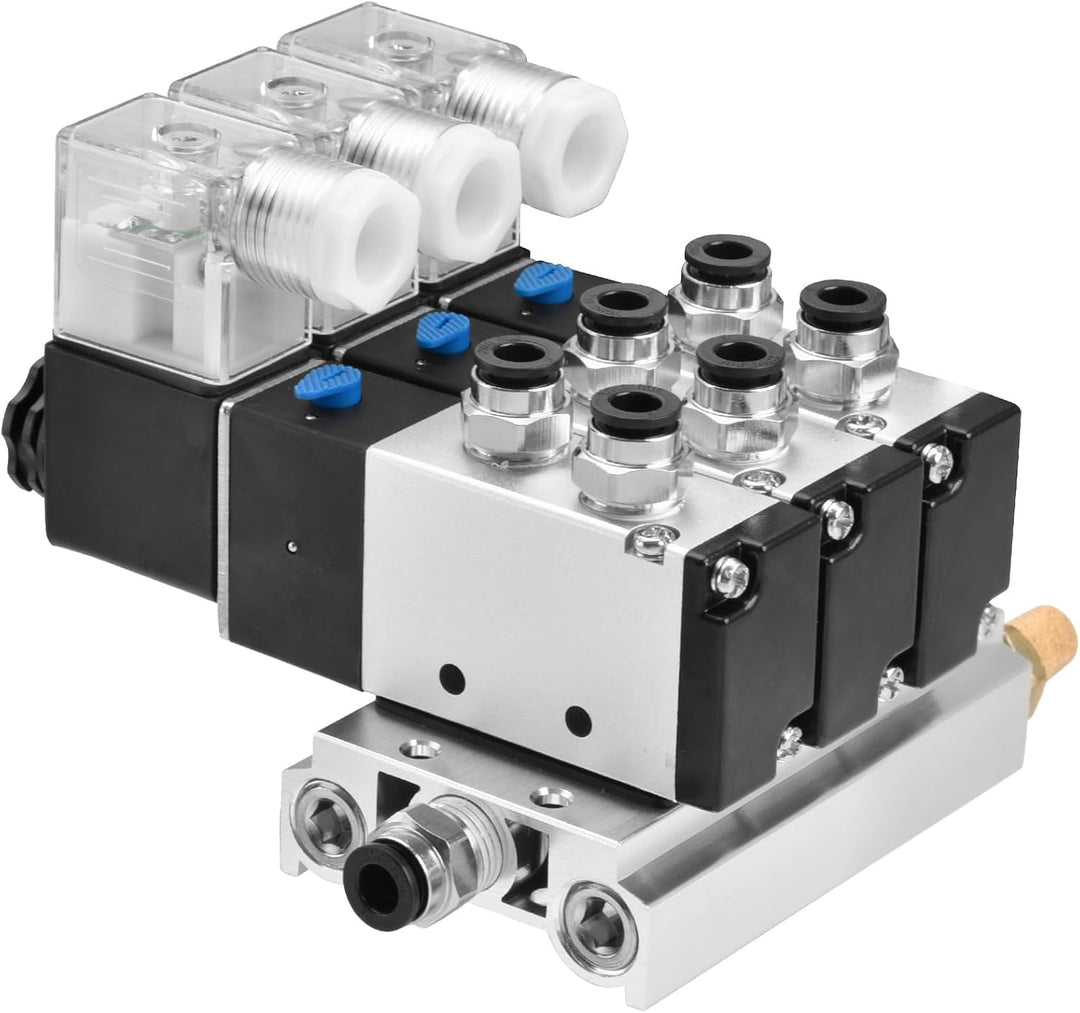Heschen Elektrisches pneumatisches Dreifach-Magnetventil, 4V210–08, DC12V, PT1/4'', 5-Wege, 2 Positi