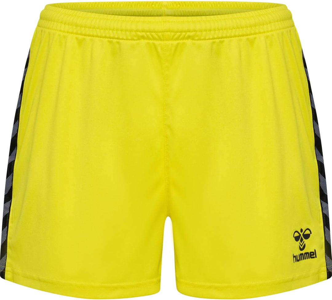 hummel Damen Shorts Hmlauthentic Pl Shorts Woman XS Blazing Yellow, XS Blazing Yellow