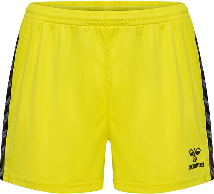 hummel Damen Shorts Hmlauthentic Pl Shorts Woman XS Blazing Yellow, XS Blazing Yellow