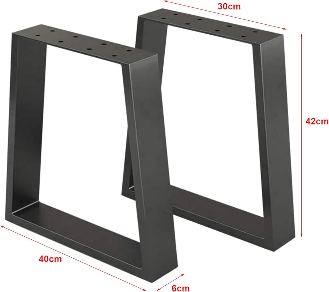 [en.casa] Tischgestell Marstal Tischkufen im 2er Set für Couchtischen Tischbeine 42 x 40 cm Möbelfüs