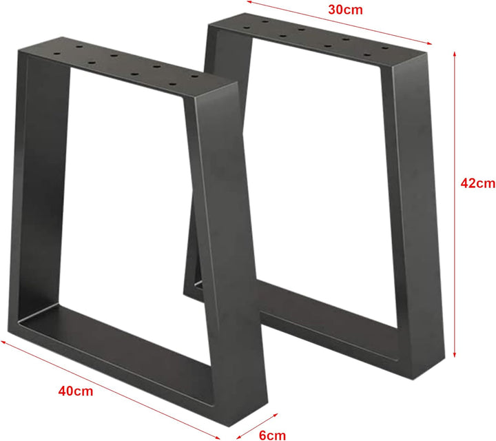 [en.casa] Tischgestell Marstal Tischkufen im 2er Set für Couchtischen Tischbeine 42 x 40 cm Möbelfüs