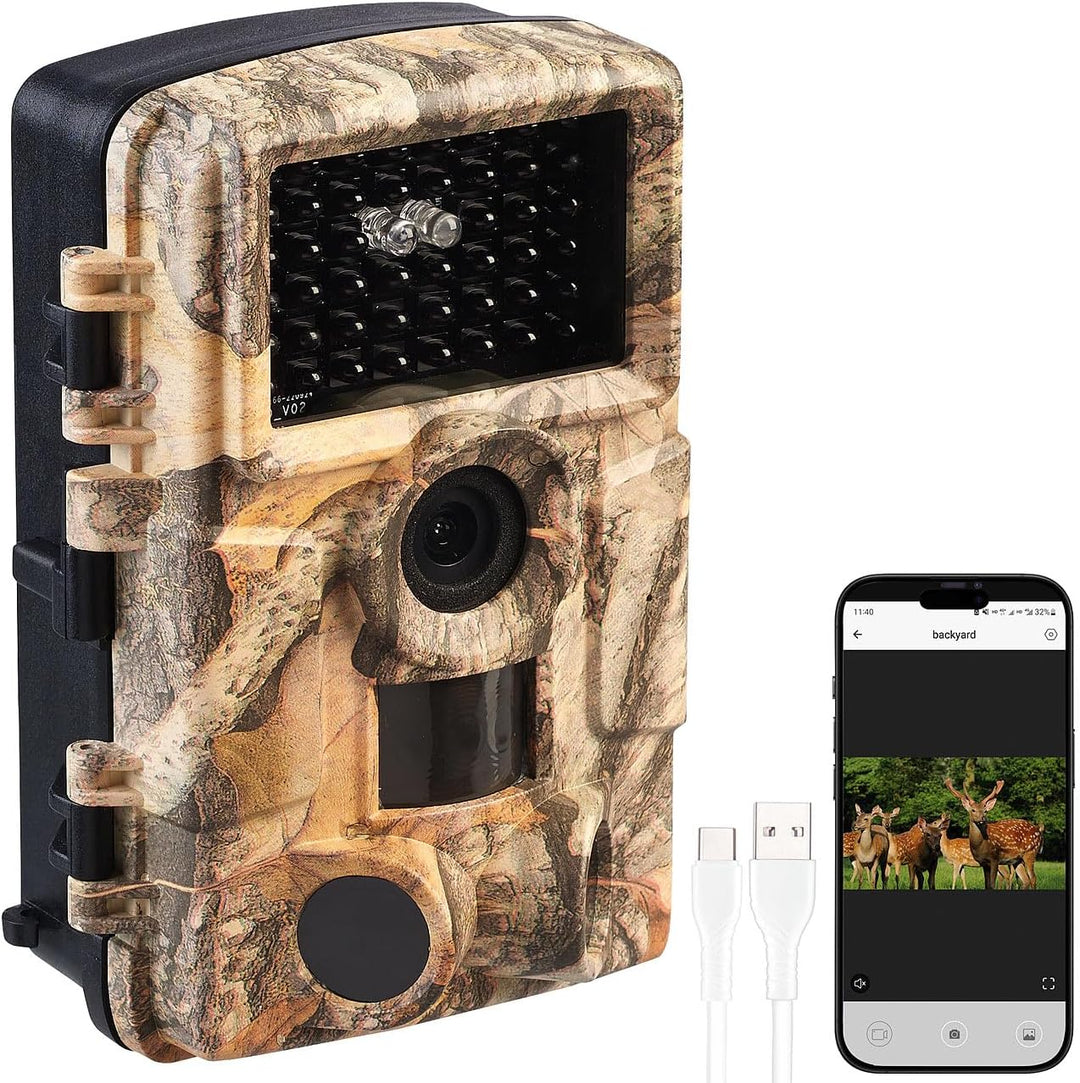 VisorTech Wildkameras: 2er-Set WLAN-Full-HD-Wildkamera, PIR, Nachtsicht, 6 Mon. Stand-by, App (mit H