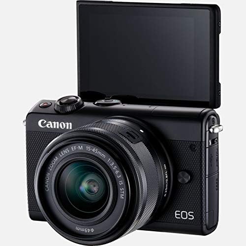 Canon EOS M100 SLR Digitalkamera - mit Objektiv (24,2 MP, Dual Pixel CMOS AF, DIGIC 7, Full-HD, Touc