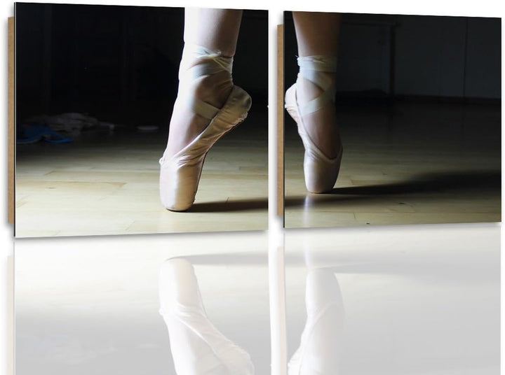 Feeby. Wandbilder - 2 Teile - 180x90 cm - quadratische Form Bilder Kunstdrucke Deko Panel BALLETT, B