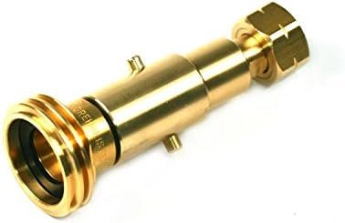 Drehmeister 2in1 Acme & Bajonett Tankadapter zum Befüllen von Gasflaschen mit KLF G.12 Gewinde (deut