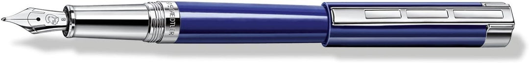 STAEDTLER Initium Resina Füllhalter, blaues Edelharz, EF, Made in Germany, mit edler Geschenkverpack