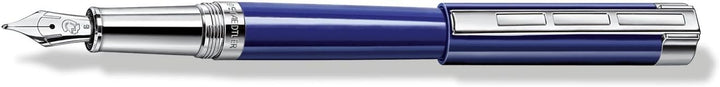 STAEDTLER Initium Resina Füllhalter, blaues Edelharz, EF, Made in Germany, mit edler Geschenkverpack