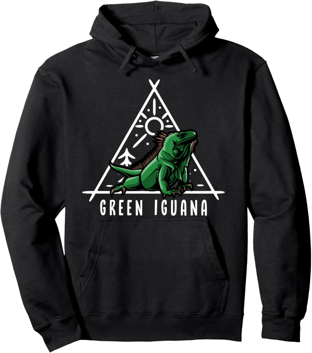 Grüne Leguan-Reptilienhalter-Eidechse Pullover Hoodie
