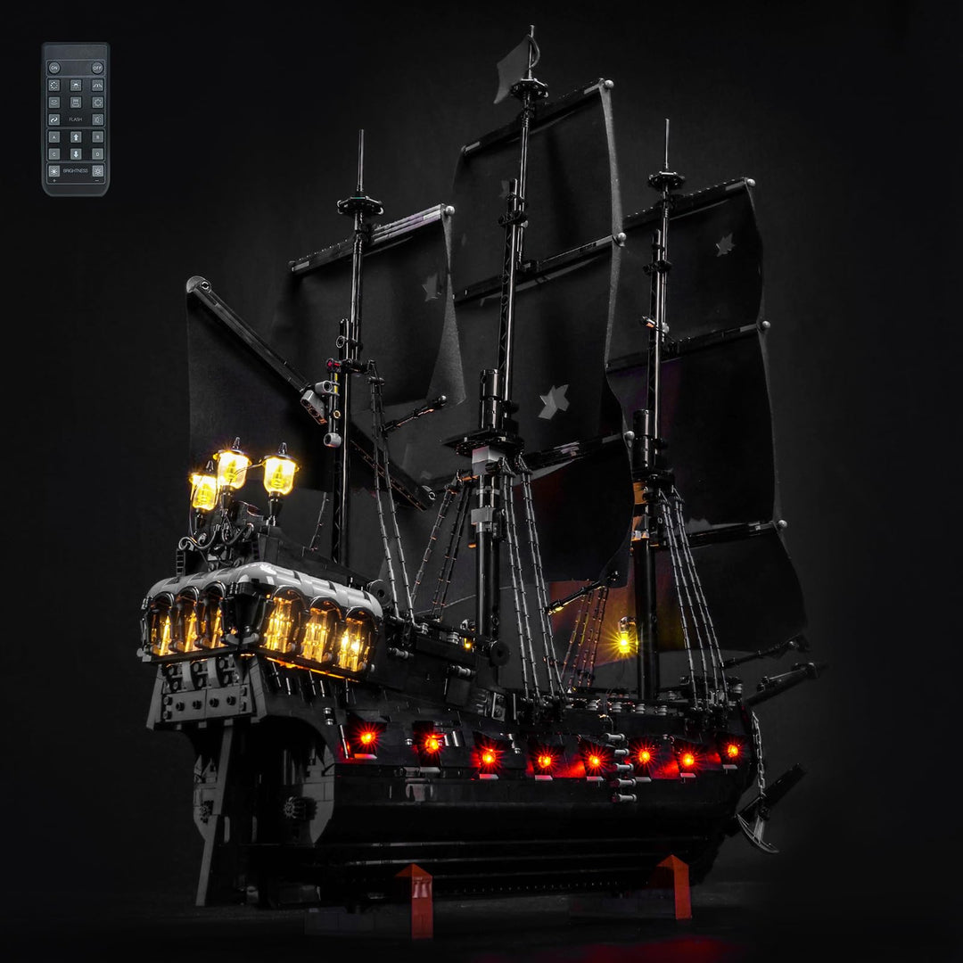 Fernbedienung Led Licht Set Kompatibel mit Lego Captain Jack Sparrow's Pirate Ship 10365 (Kein Model