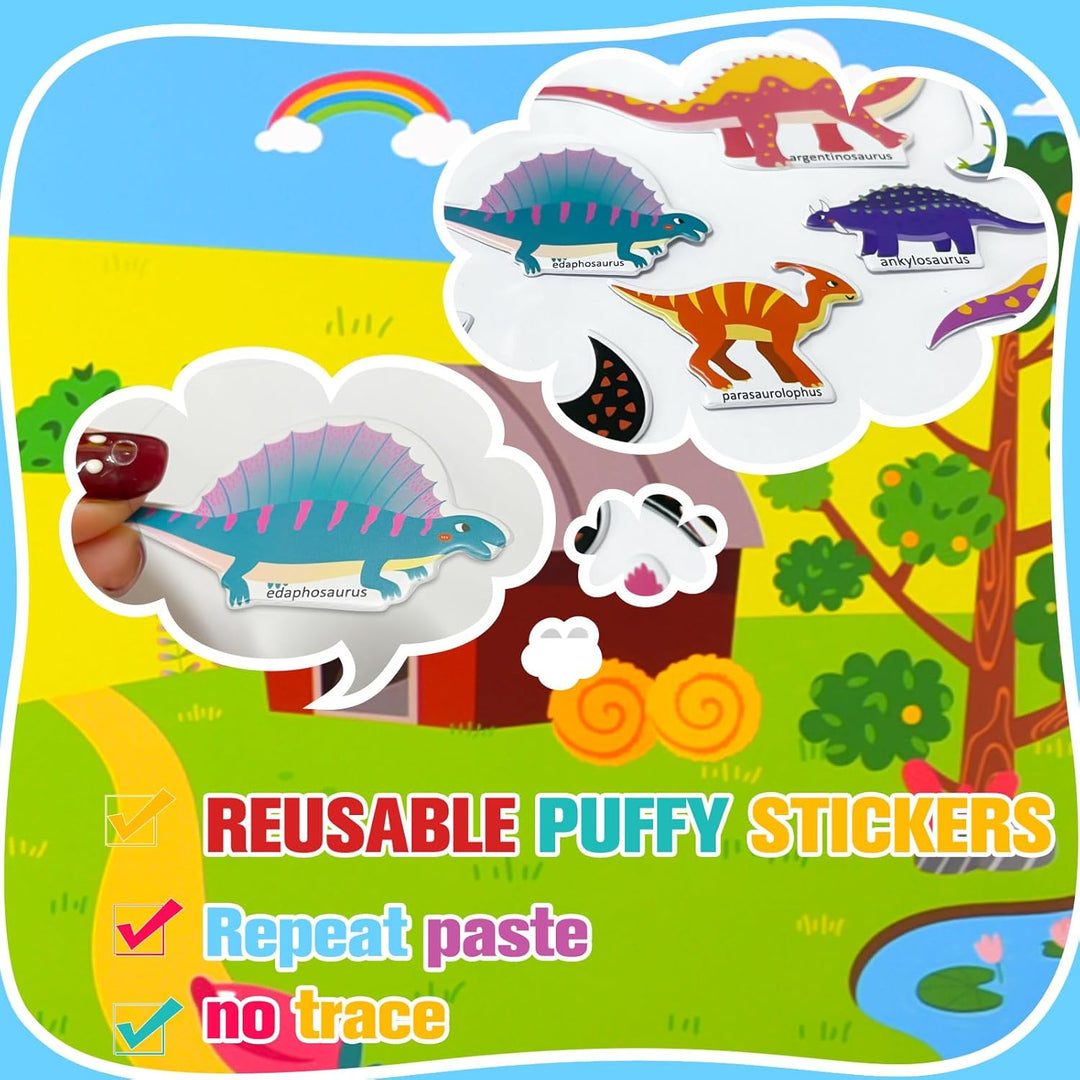 ASTARON 5 Stück Stickerbuch für Kleinkinder, Wiederverwendbare Stickerbücher, Flugzeugaktivitäten, R