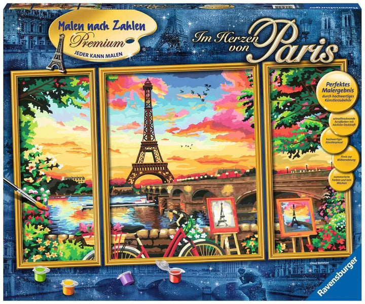 Ravensburger Malen nach Zahlen 28495 - Im Herzen von Paris - Für ab 14 Jahren Alte Version, Alte Ver