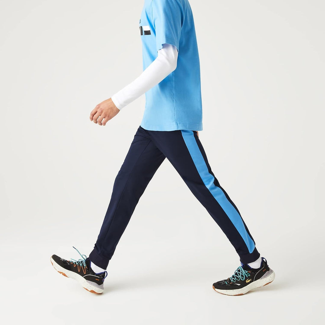 Lacoste Sport Herren Trainingsanzüge, XS Marineblau/Silber-weiss