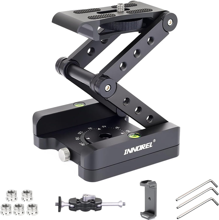 Z-Flex Tilt Stativkopf Innorel MH5 CNC Aluminiumlegierung 360 ° horizontale Drehung mit 1/4 "und 3/8
