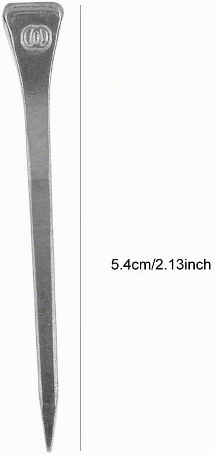 Nikou Hufeisennagel - 250PCS E6 hochfester Stahlhufzapfen Sicheres festes Werkzeugzubehör für Pferde