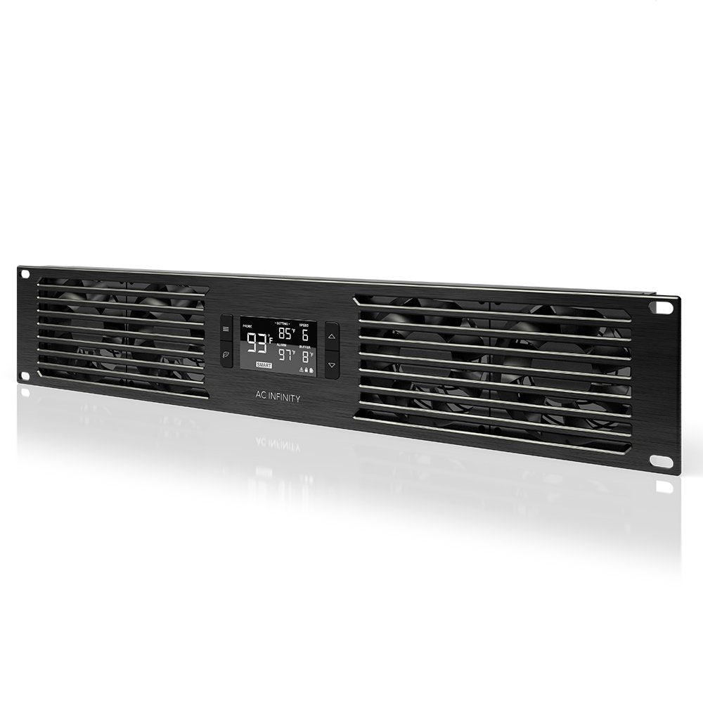AC Infinity CLOUDPLATE T7-N, Rack-Mount Fan Panel 2U, Ansaugluft, für Kühlung AV, Heimkino, Netzwerk