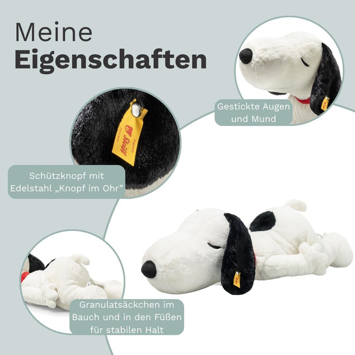 Steiff Kuscheltier Snoopy, Süsses Stofftier, Kinder, Jungen & Mädchen, Friends, Plüschtier 43 cm, We