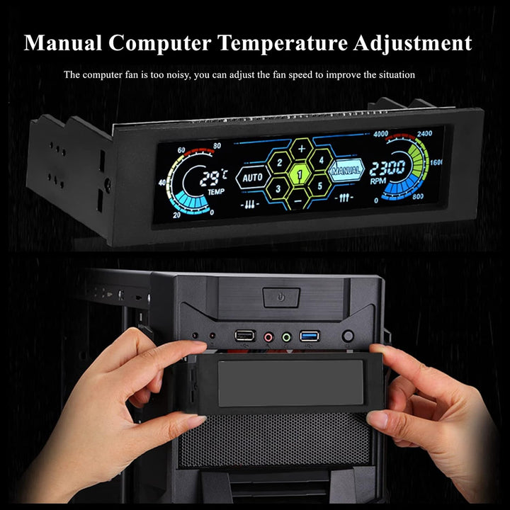 Lüfter Drehzahlregler Lüfterthermostat und Drehzahlregler Kühlung Laufwerkschacht LCD-Frontplatte CP