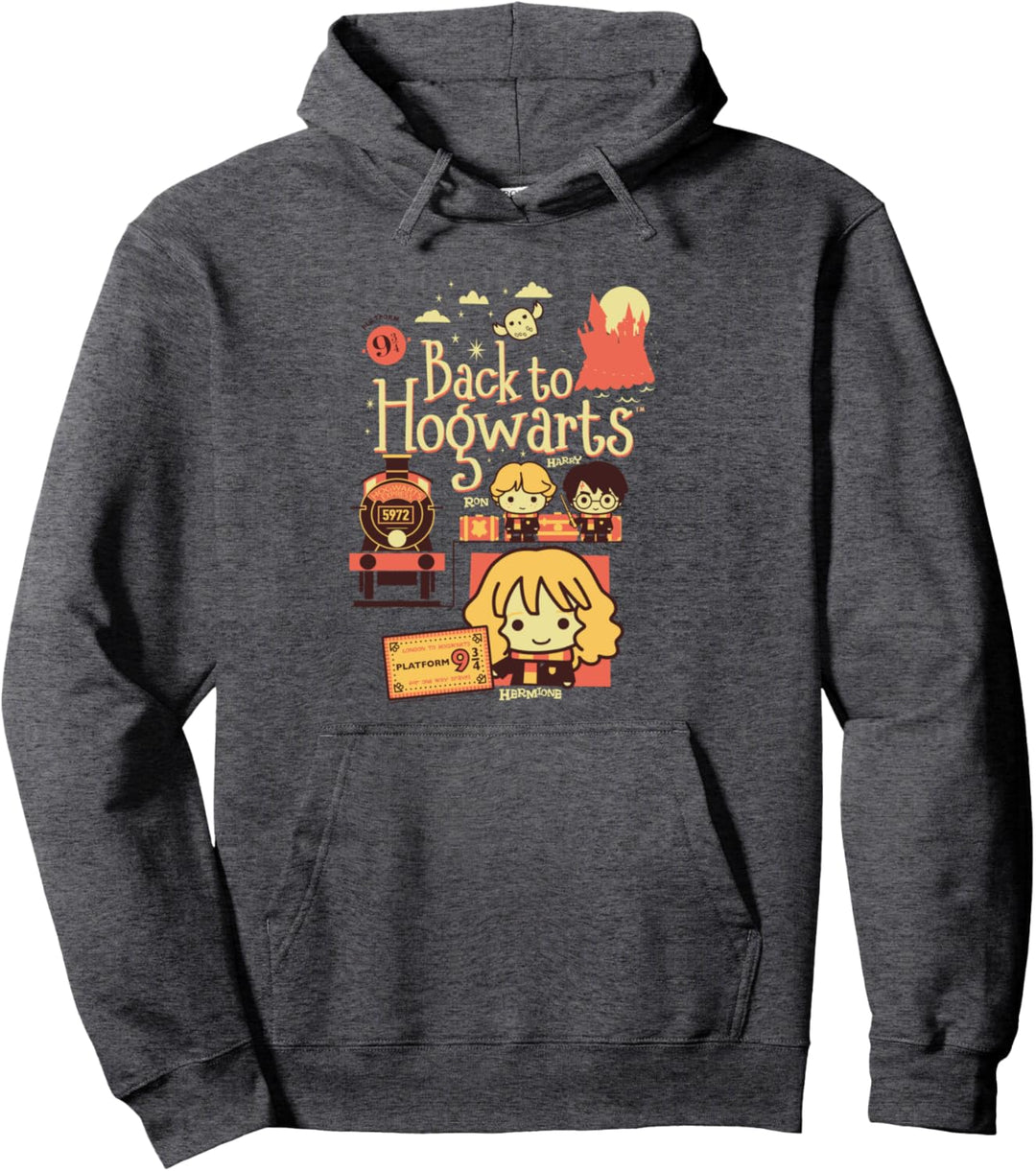 Harry Potter Back to Hogwarts Platform 9 3/4 Chibis Pullover Hoodie