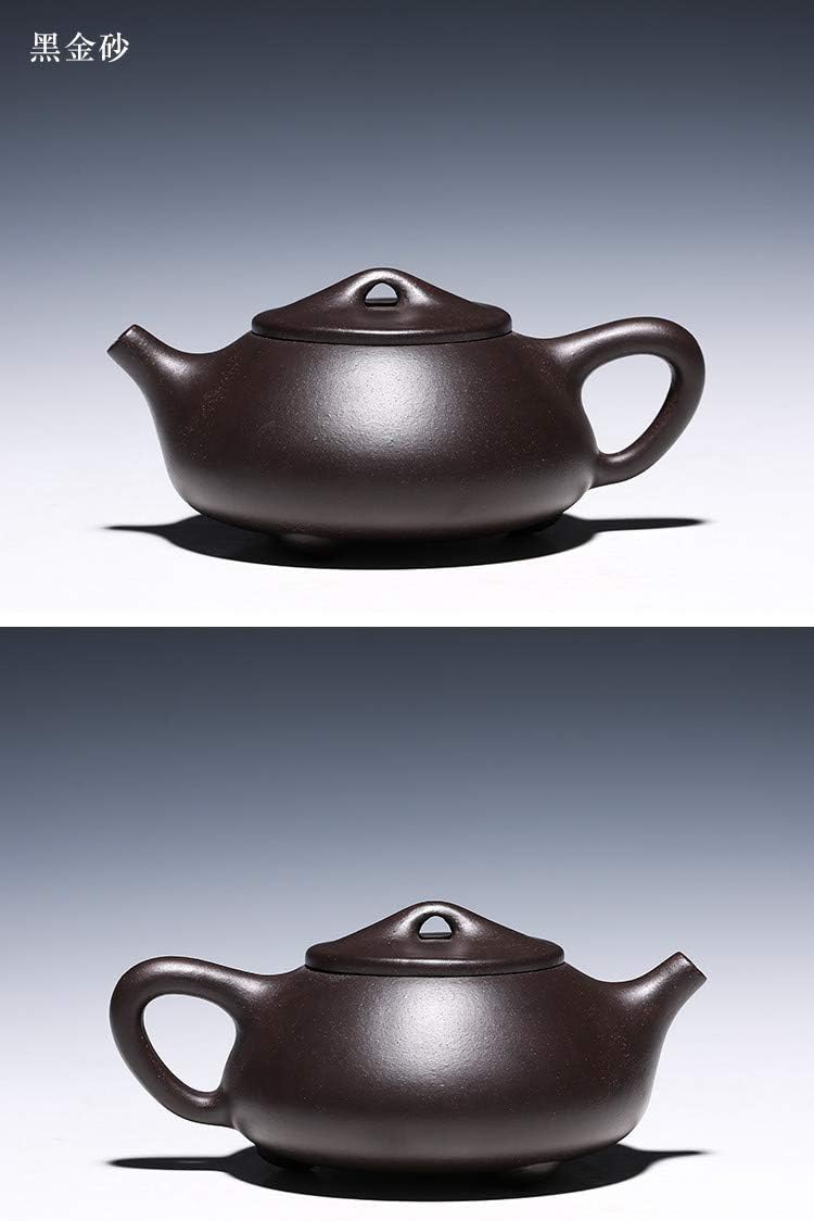 Teekanne, 227 ml, chinesischer Yixing, echter schwarzer Tonerde, Zisha Shipiao 8oz Standard classic